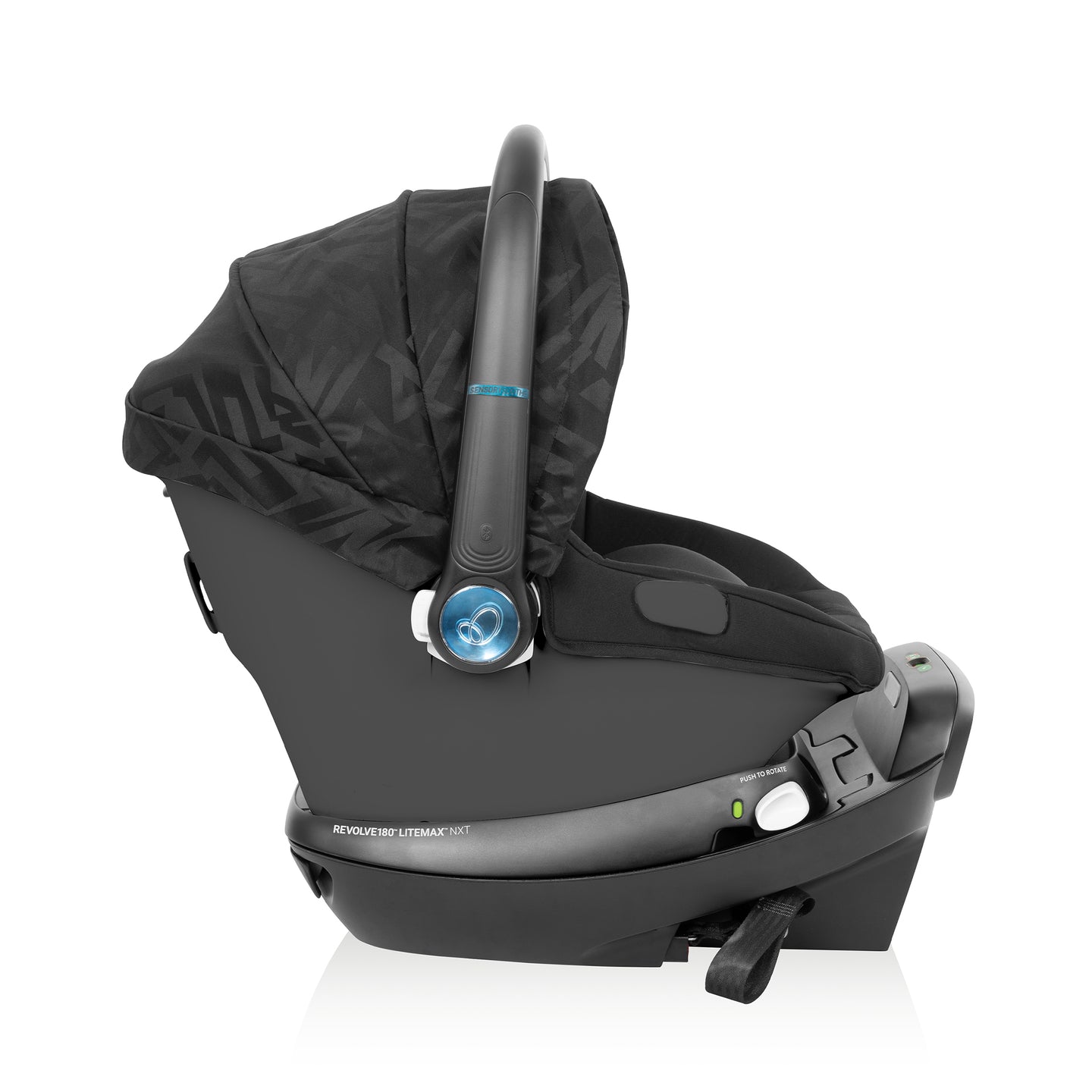 Evenflo - Shyft Intuiti+ Travel System featuring Revolve180 LiteMax NXT with SensorySoothe - Dubhan Black
